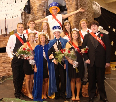 The Tahoma High homecoming court enjoy the festivities and fun.