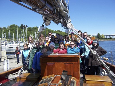 Five Maple Valley Girl Scout troops went sailing on the 97-year-old historic schooner