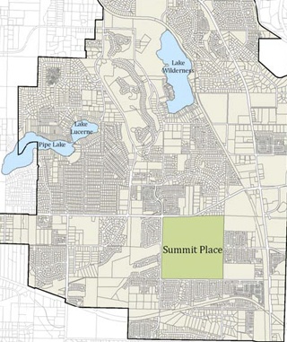 A map of Summit Place