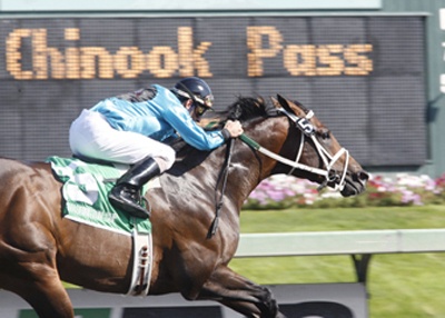 Emerald Downs' Top Sprinter Atta Boy Roy established a track and state record of 1 minute