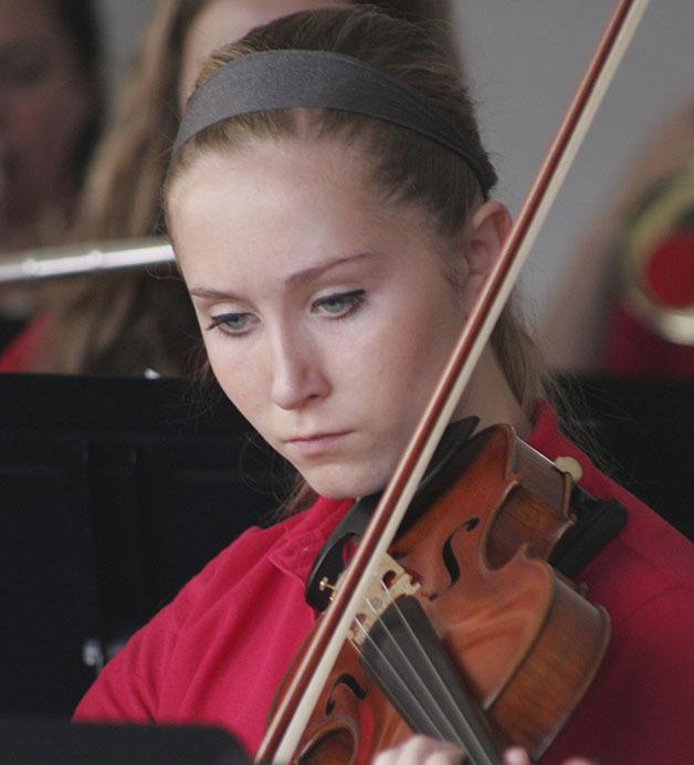 The Maple Valley Youth Symphony Orchestra performed at the opening day of the Maple Valley Farmers Market.