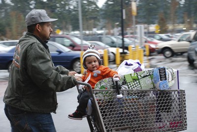 Retailers saw lines of holiday shoppers in Covington looking for bargains during Black Friday Nov. 26.