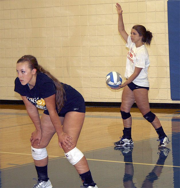 Tahoma High School volleyball players practiced Sept. 8 in preparation for their first match of the year this weekend.