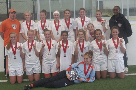 The U-15 Syngergy won the Starfire Labor Day Cup. Back row from left