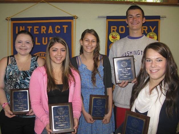 Maple Valley Rotary students of the month. Tiffany Garboden (May)