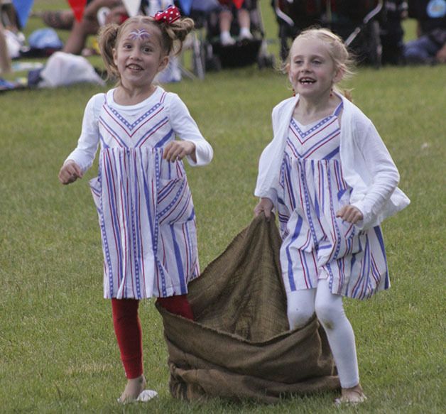 Three-legged race at Lake Wilderness on Independence Day.