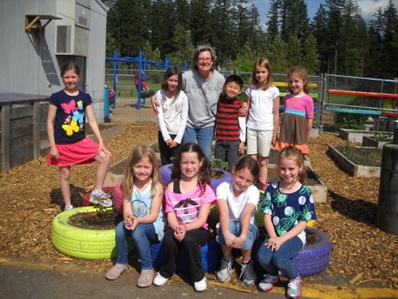 Kim Moore at the Glacier Park Secret Garden.