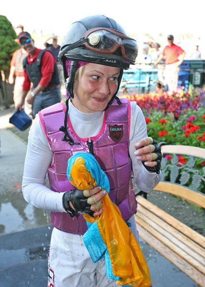 Apprentice jockey Elizka Kubinova