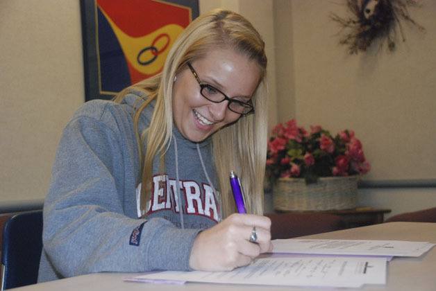 Tahoma High senior Amanda White signs on to play soccer at Central Washington University this fall.