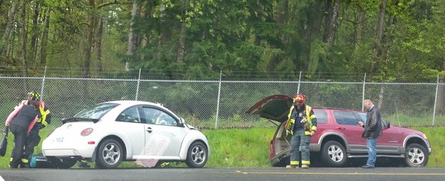 Two-vehicle accident reported at approximately 4:15 p.m. Friday in unincorporated Kent near Lake Youngs. No serious injuries reported.