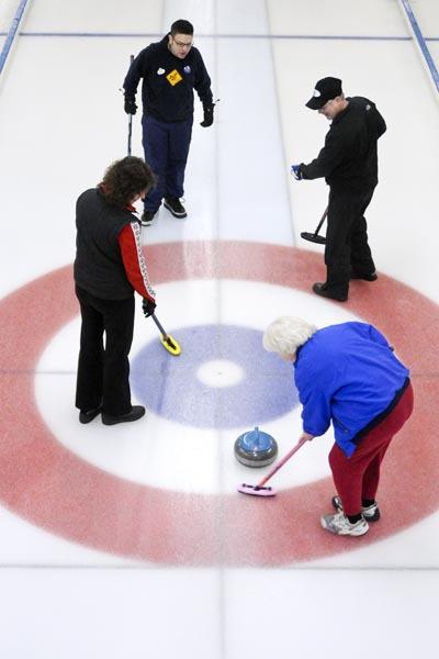 Curling at the Granite Curling Club in Seattle