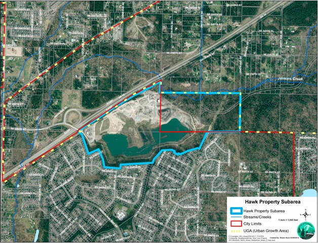 Hawk property subarea map