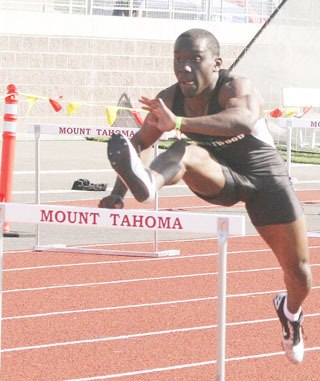 Ricardo Tucker  qualified for state in the 300-meter hurdles after posting a time of 40.92 at the district meet.