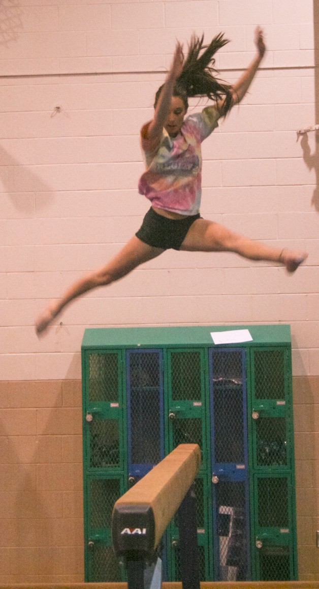 Kentwood High School's level 9 gymnast.