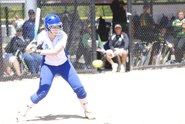 Tahoma senior Haley Beckstrom prepares to swing at the 4A state faspitch tournament at Merkel Sports Complex in Spokane. Tahoma eventually lost to Monroe.